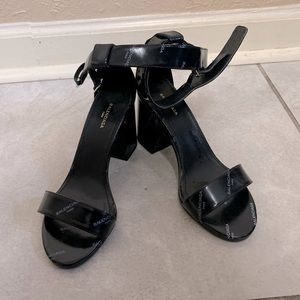 Balenciaga logo block sandals